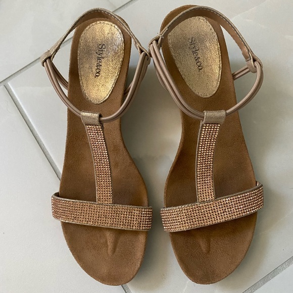 Style & Co Rhinestone Sandals - Picture 2 of 6